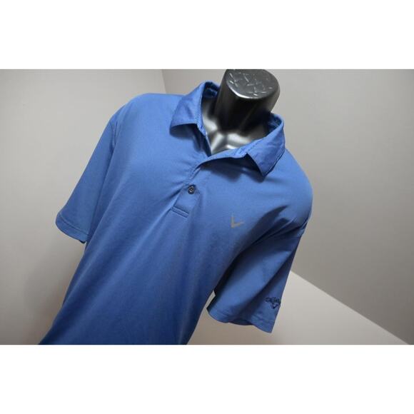 Callaway Golf Polo Shirt Opti Dri Striped Performance Athletic Shirt Mens Sz 2XL - Picture 4 of 9